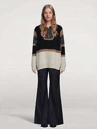 Half-Zip Wool And Cashmere Sweater