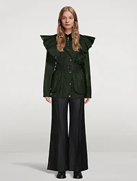 Barbour x Chloé Dustyn Ruffled Jacket