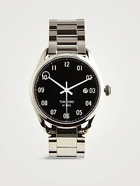 No. 002 Large Polished Stainless Steel Watch Case, 40mm