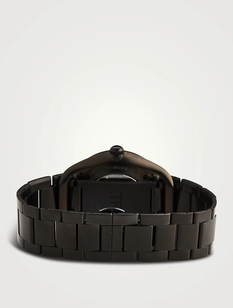 No. 002 Large Black Stainless Steel Watch Case, 40mm
