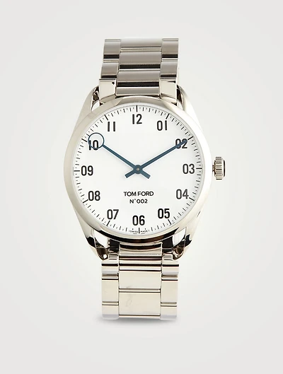 No. 002 Large Polished Stainless Steel Watch Case, 38mm