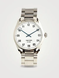 No. 002 Large Polished Stainless Steel Watch Case, 38mm