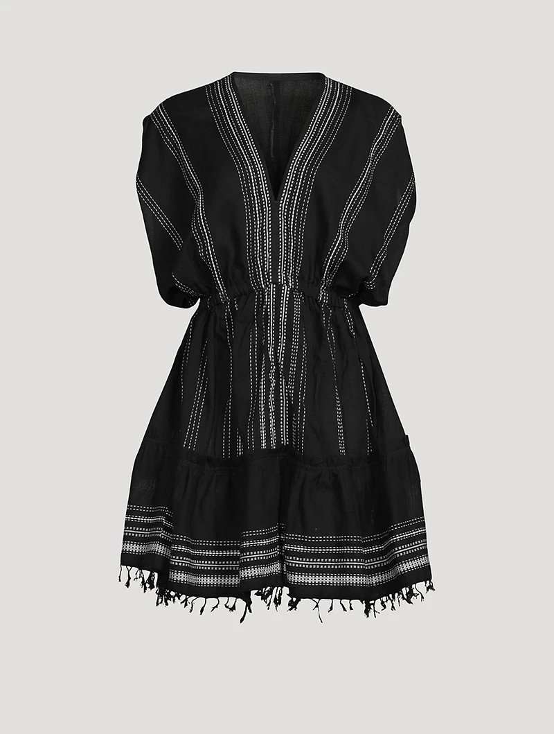 Leliti Plunge Neck Mini Dress
