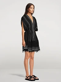 Leliti Plunge Neck Mini Dress