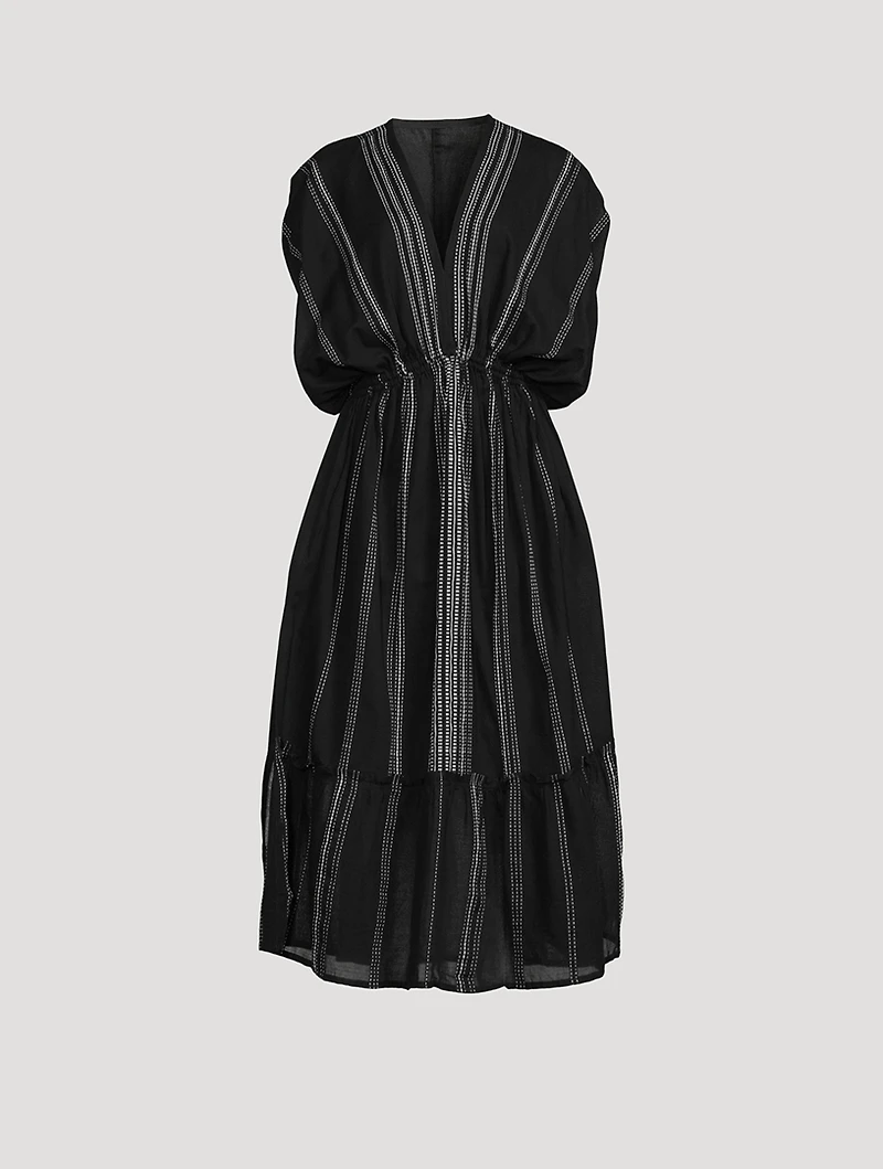Leliti Plunge Neck Midi Dress