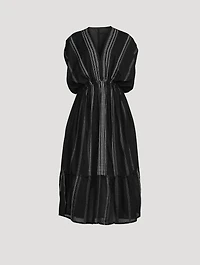 Leliti Plunge Neck Midi Dress