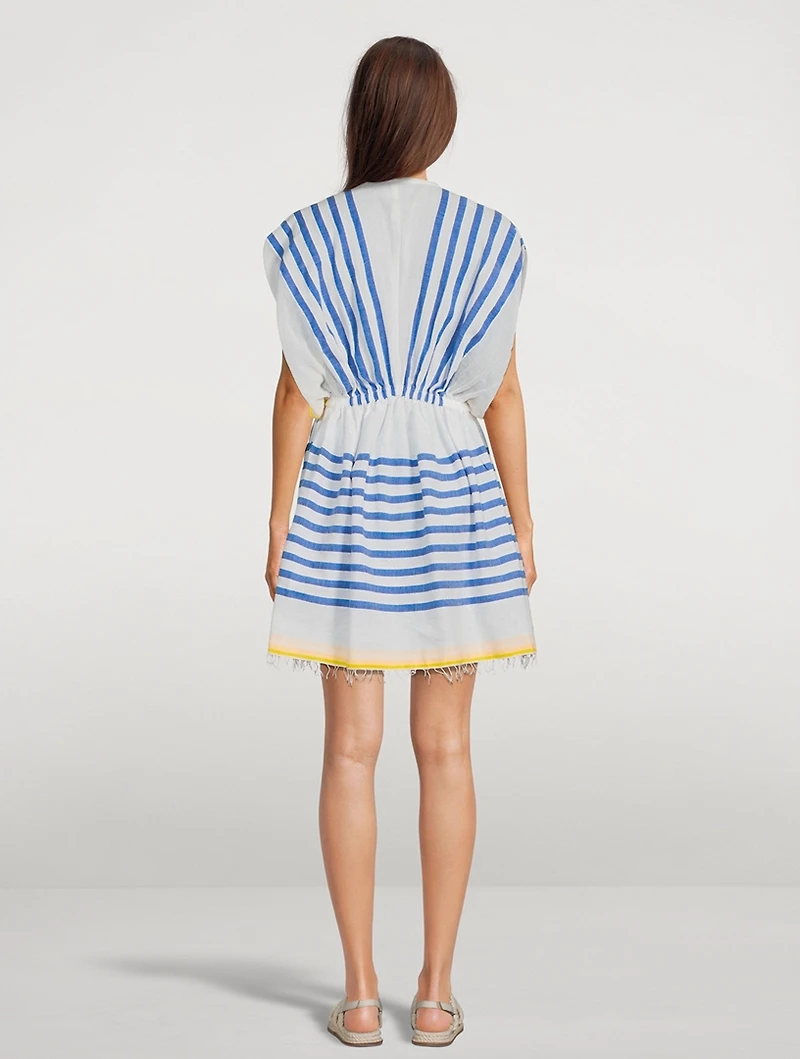 Hirut Plunge Neck Mini Dress