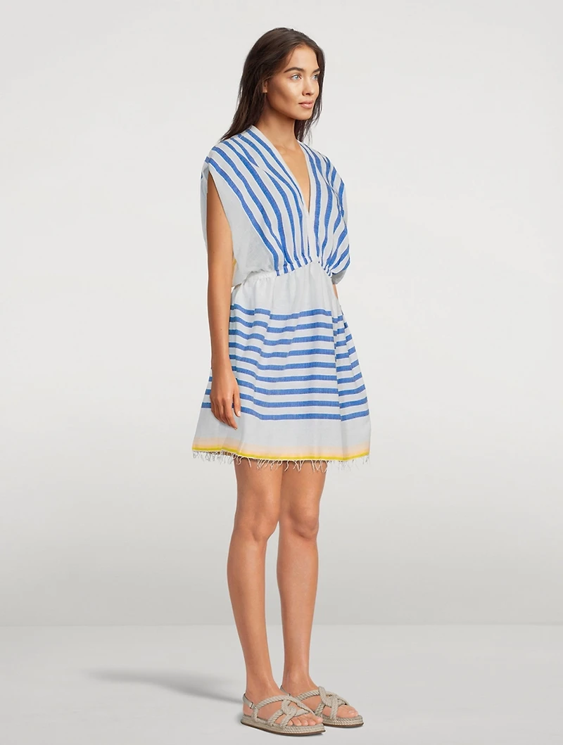 Hirut Plunge Neck Mini Dress