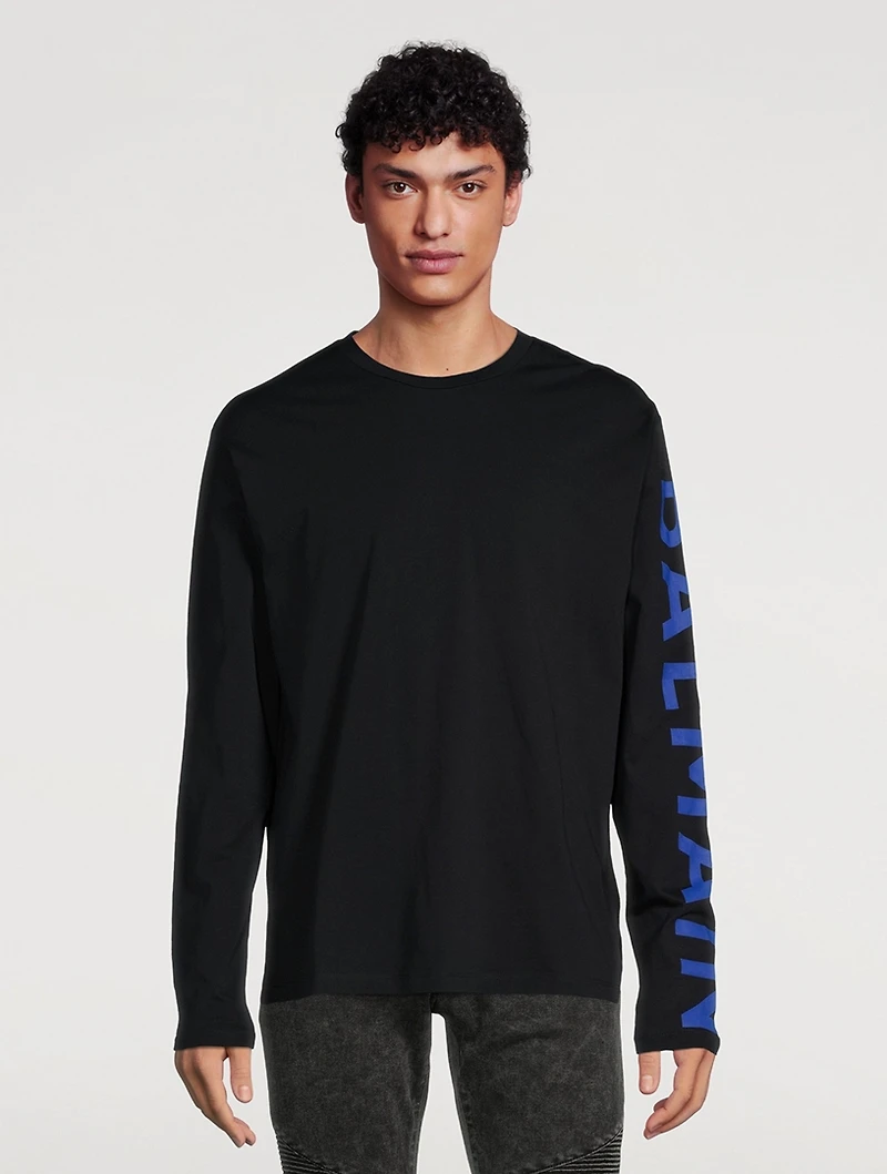 Long-Sleeve T-Shirt With Side Logo