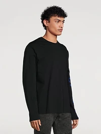 Long-Sleeve T-Shirt With Side Logo