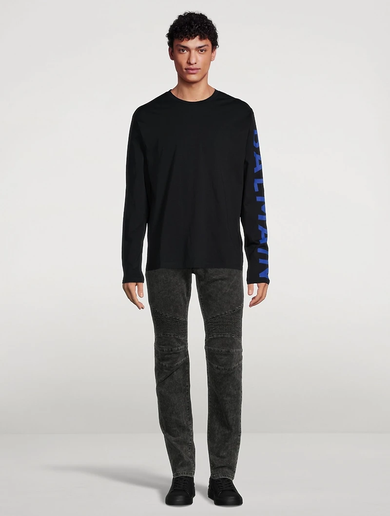 Long-Sleeve T-Shirt With Side Logo