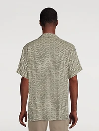 Short-Sleeve Shirt Pyramid Monogram Print