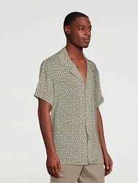 Short-Sleeve Shirt Pyramid Monogram Print