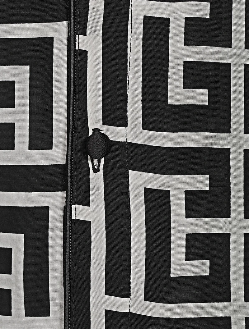 Short-Sleeve Shirt Macro Monogram Print