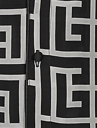 Short-Sleeve Shirt Macro Monogram Print
