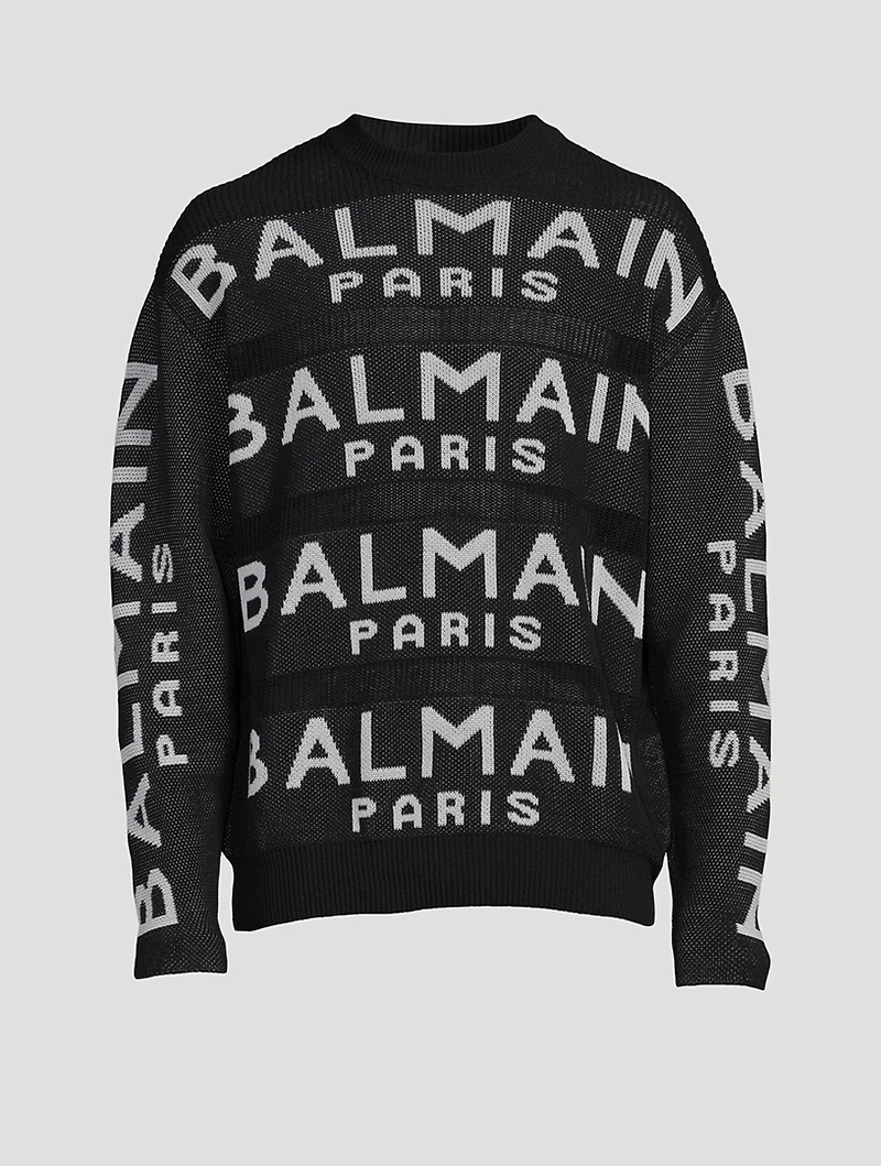 Wool Sweater Logo Print