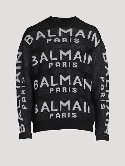 Wool Sweater Logo Print