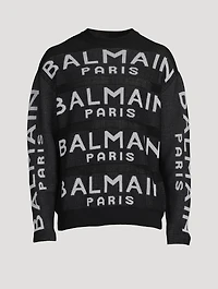 Wool Sweater Logo Print