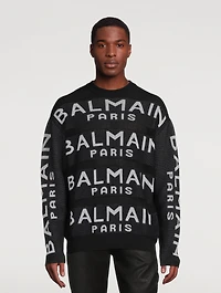 Wool Sweater Logo Print