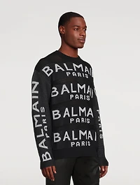 Wool Sweater Logo Print