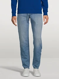 Cotton Straight-Leg Jeans