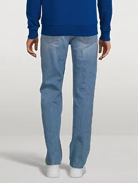 Cotton Straight-Leg Jeans