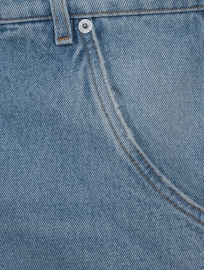 Cotton Straight-Leg Jeans