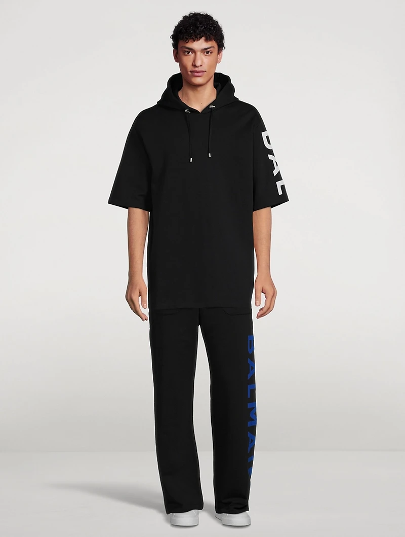Cotton Relaxed Sweatpants With Side Logo
