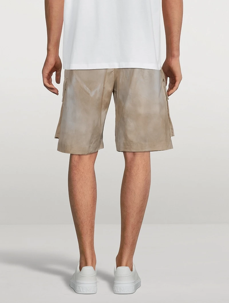 Cotton Bermuda Shorts Desert Print