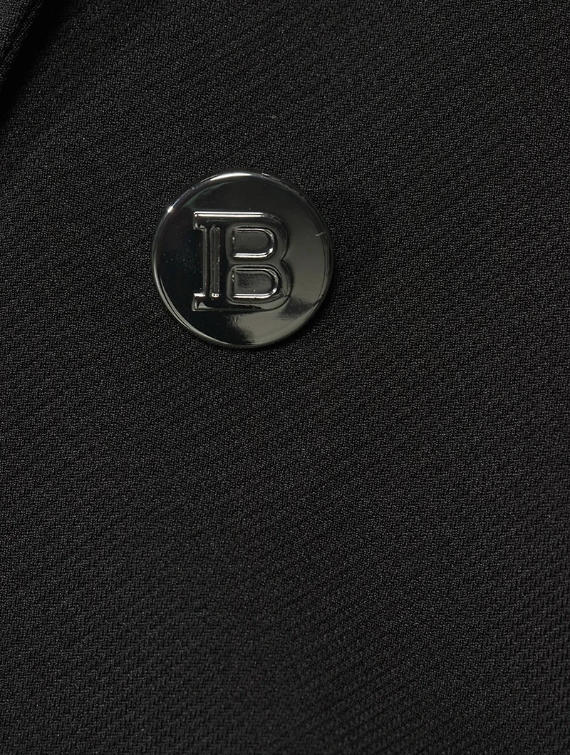 Technical Jersey Double-Breasted Jacket