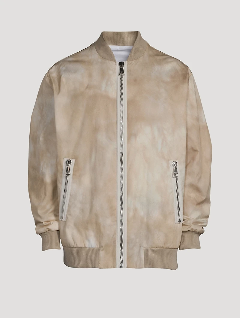 Cotton Bomber Jacket Desert Print