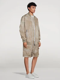 Cotton Bomber Jacket Desert Print