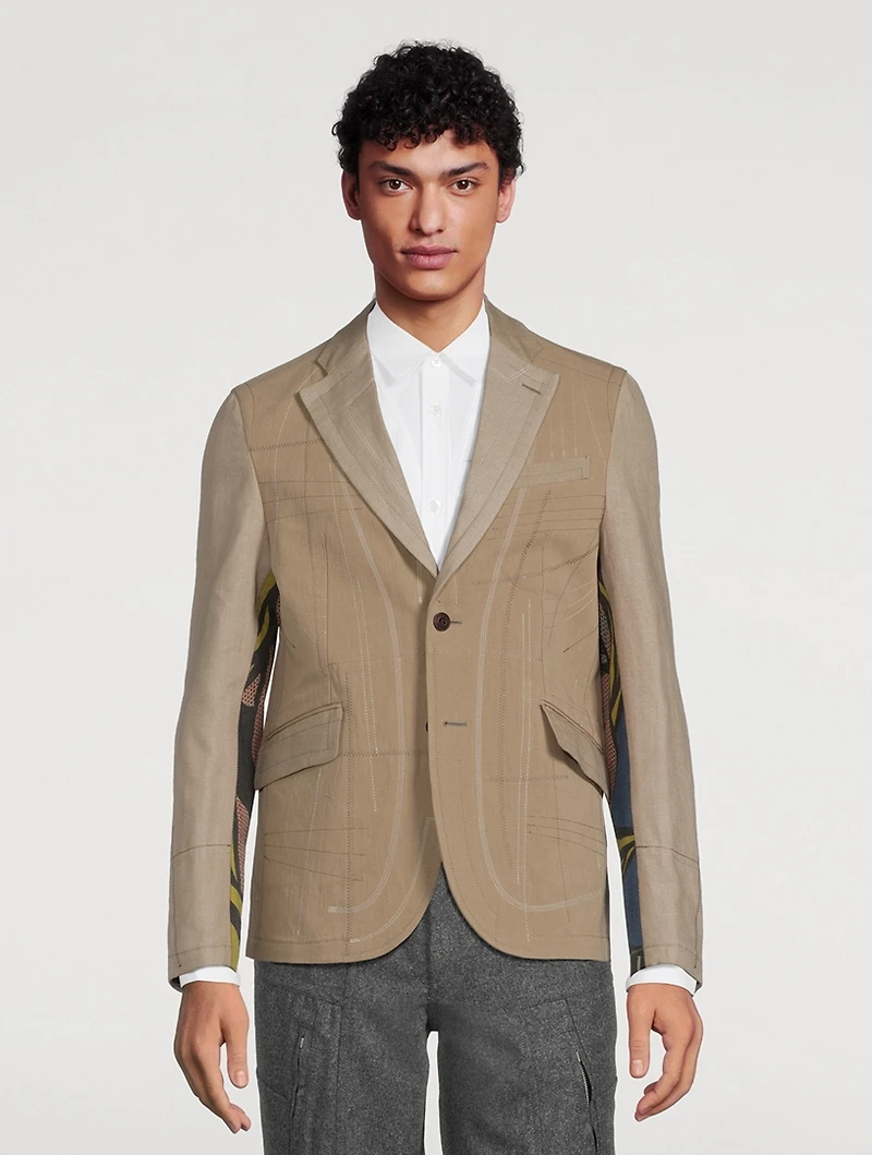 Roy Lichtenstein x Junya Watanabe Cotton And Linen Jacket
