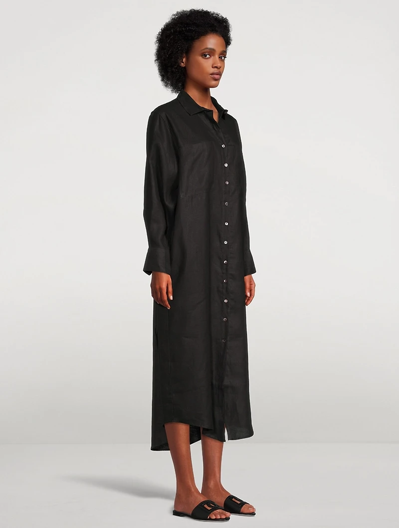 The Hemp Long Shirt Dress
