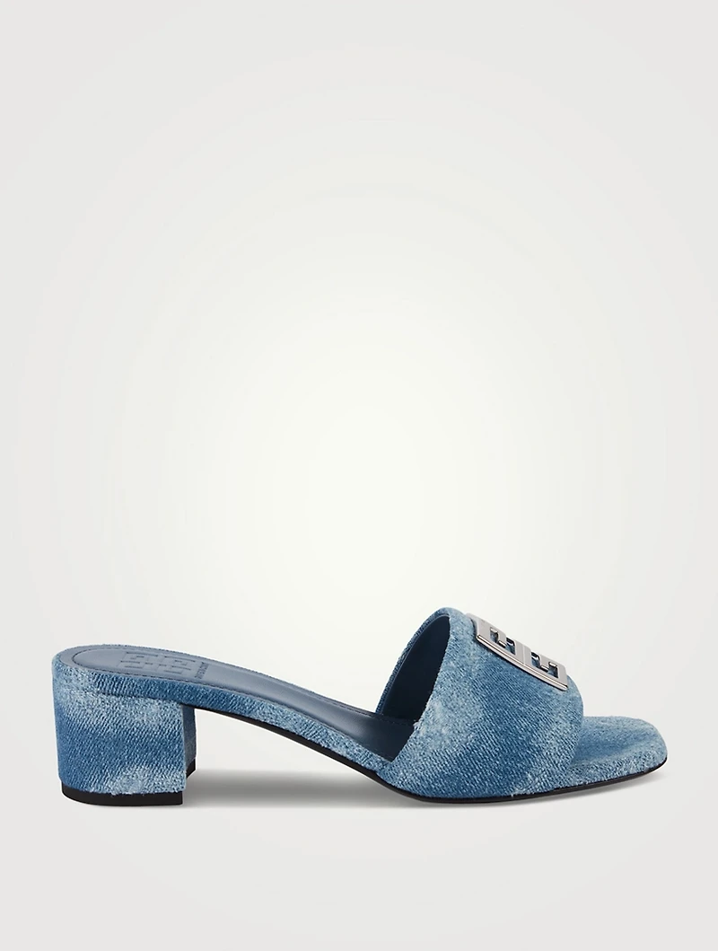 4G Denim Mules