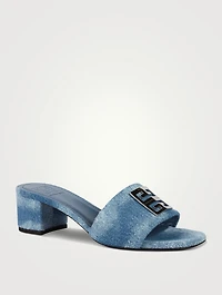 4G Denim Mules