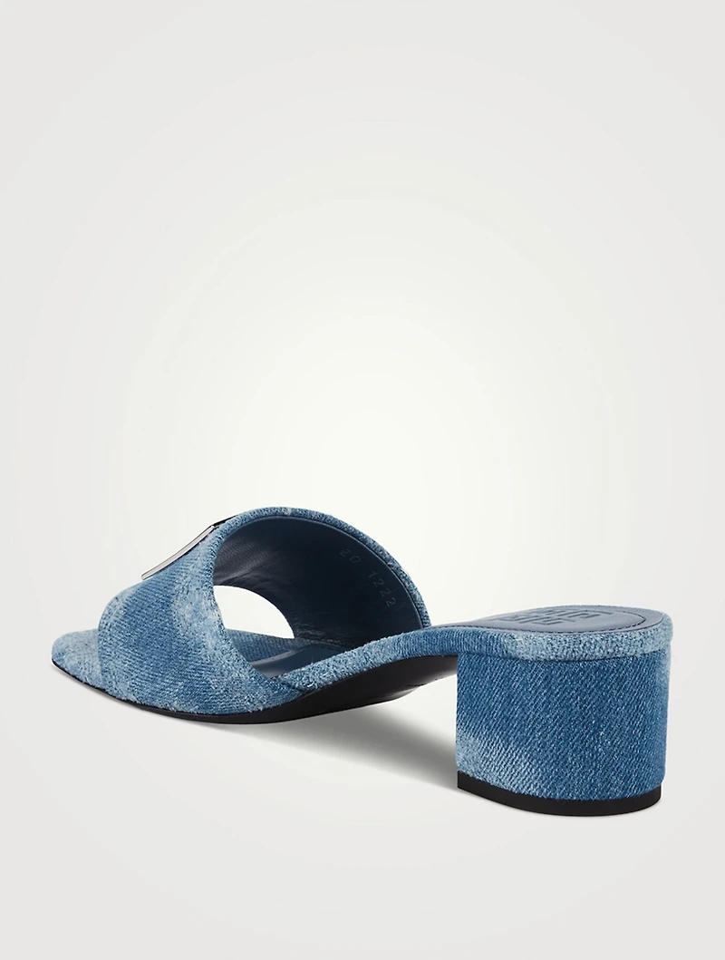 4G Denim Mules