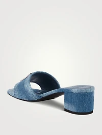 4G Denim Mules