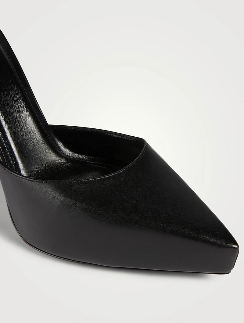 G Lock Leather Platform Pumps