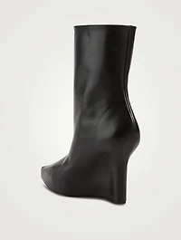 G Lock Leather Ankle Boots