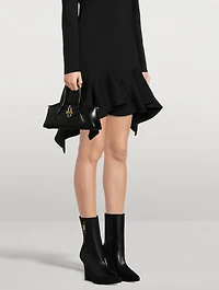 G Lock Leather Ankle Boots