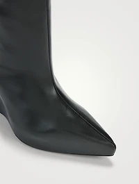 G Lock Leather Knee-High Boots