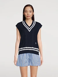 SRC Cable-Knit Sweater Vest