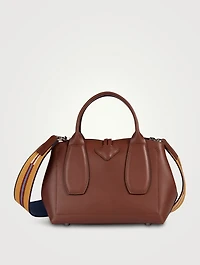 Roseau Box Leather Top Handle Bag