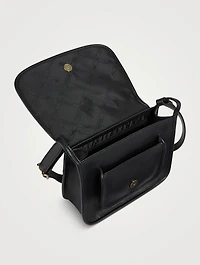 Medium Le Foulonné Leather Crossbody Bag