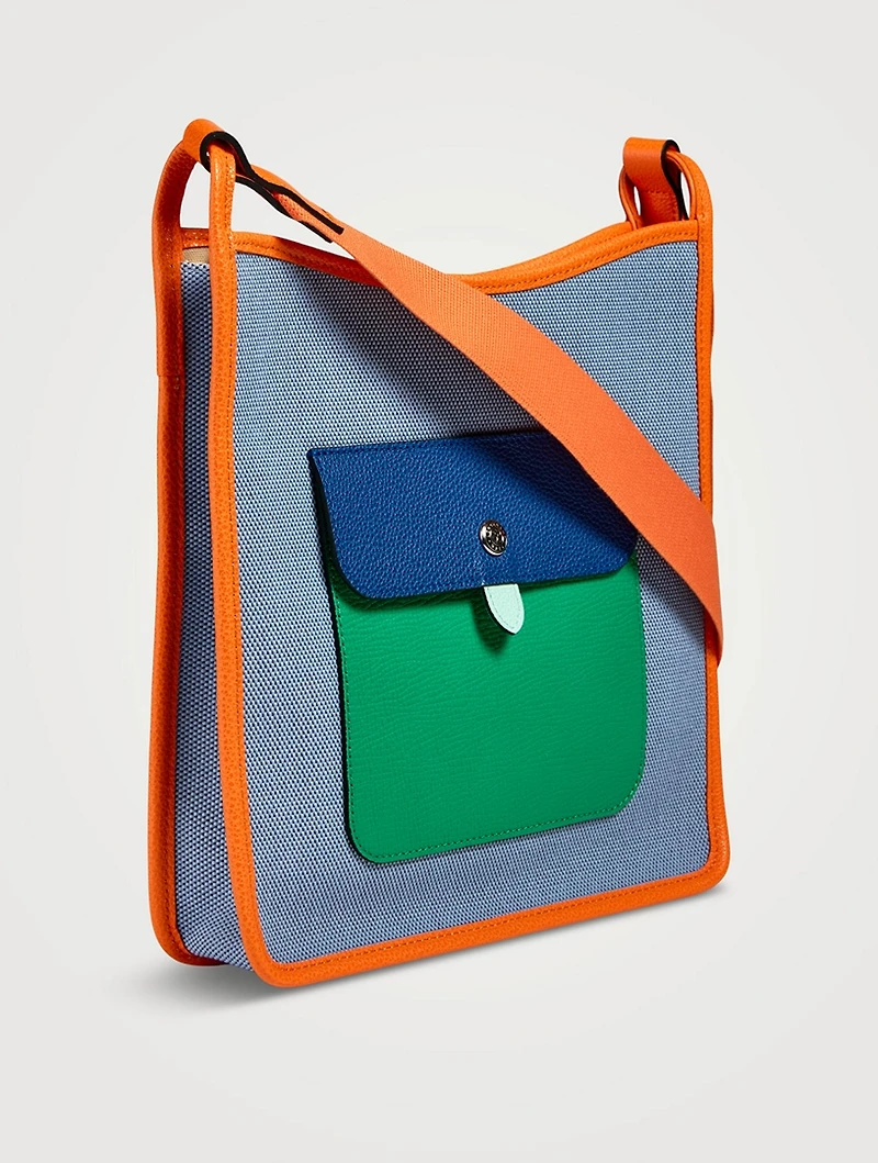 Le Foulonné Riviera Canvas Crossbody Bag