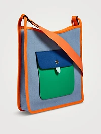 Le Foulonné Riviera Canvas Crossbody Bag