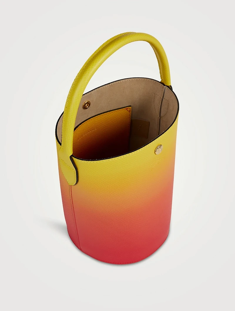 Épure Tie-Dye Leather Bucket Bag