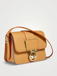 Small Box-Trot Sunrise Leather Crossbody Bag