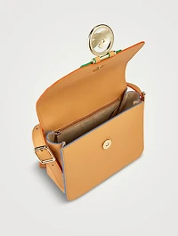Small Box-Trot Sunrise Leather Crossbody Bag